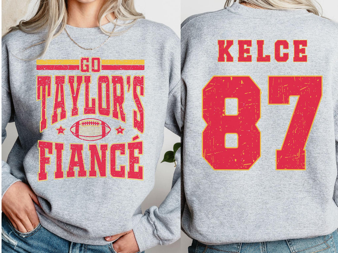 Go Taylor’s Fiance Printed Long Sleeve Casual Top