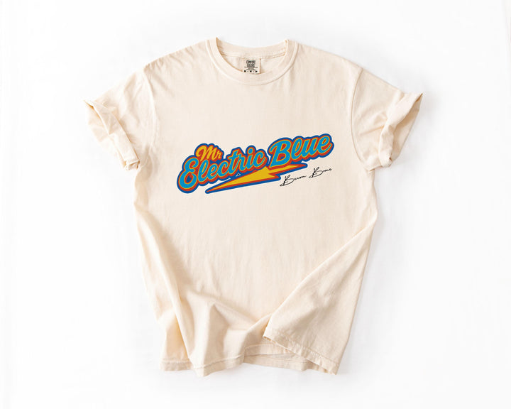 Mr Electric Blue Benson Boone Crew Neck T-Shirt
