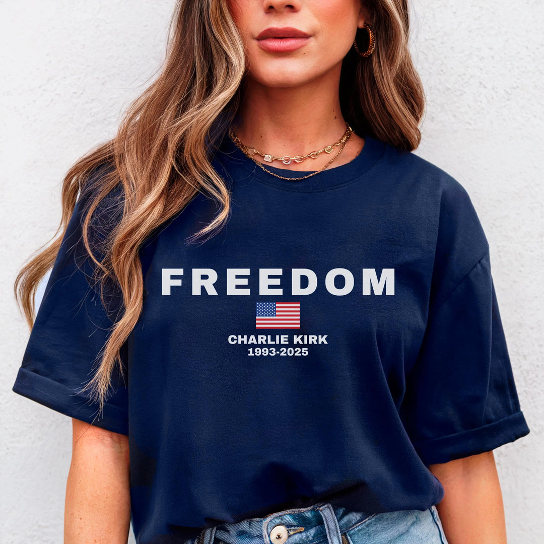 Justice for Charlie Kirk Crew Neck T-shirt