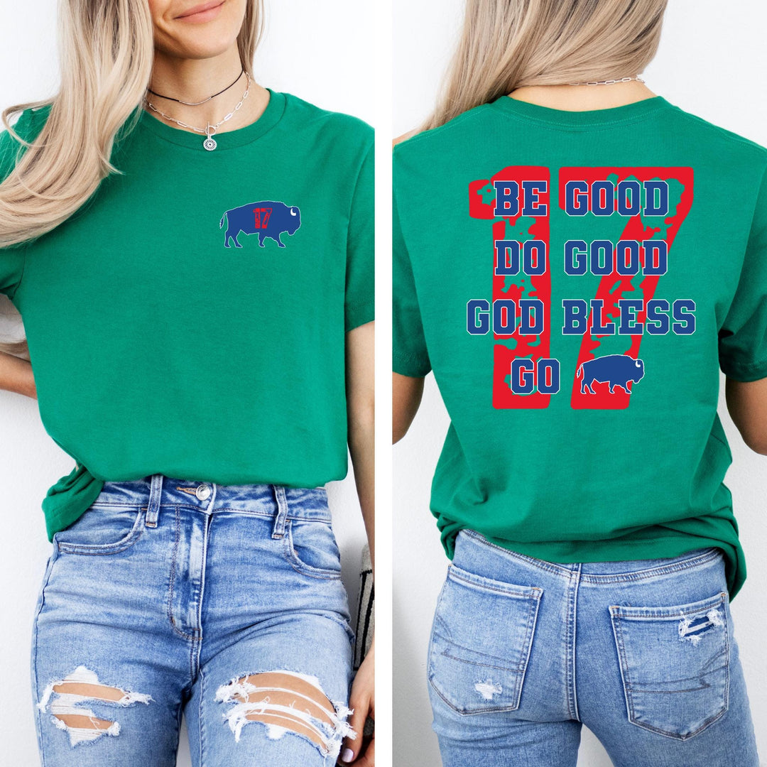 Josh Allen 17 MVP Buffalo Football Crew Neck T-shirt