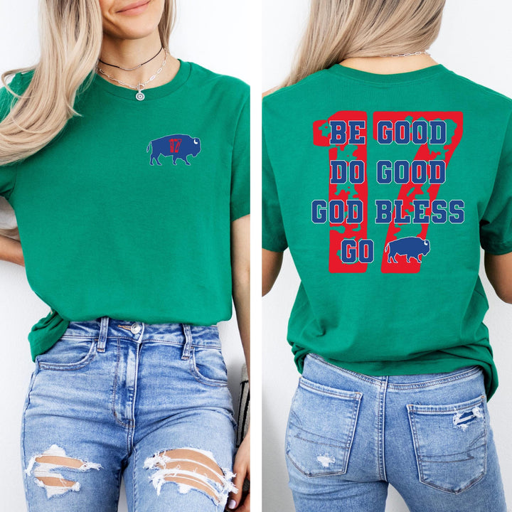 Josh Allen 17 MVP Buffalo Football Crew Neck T-shirt
