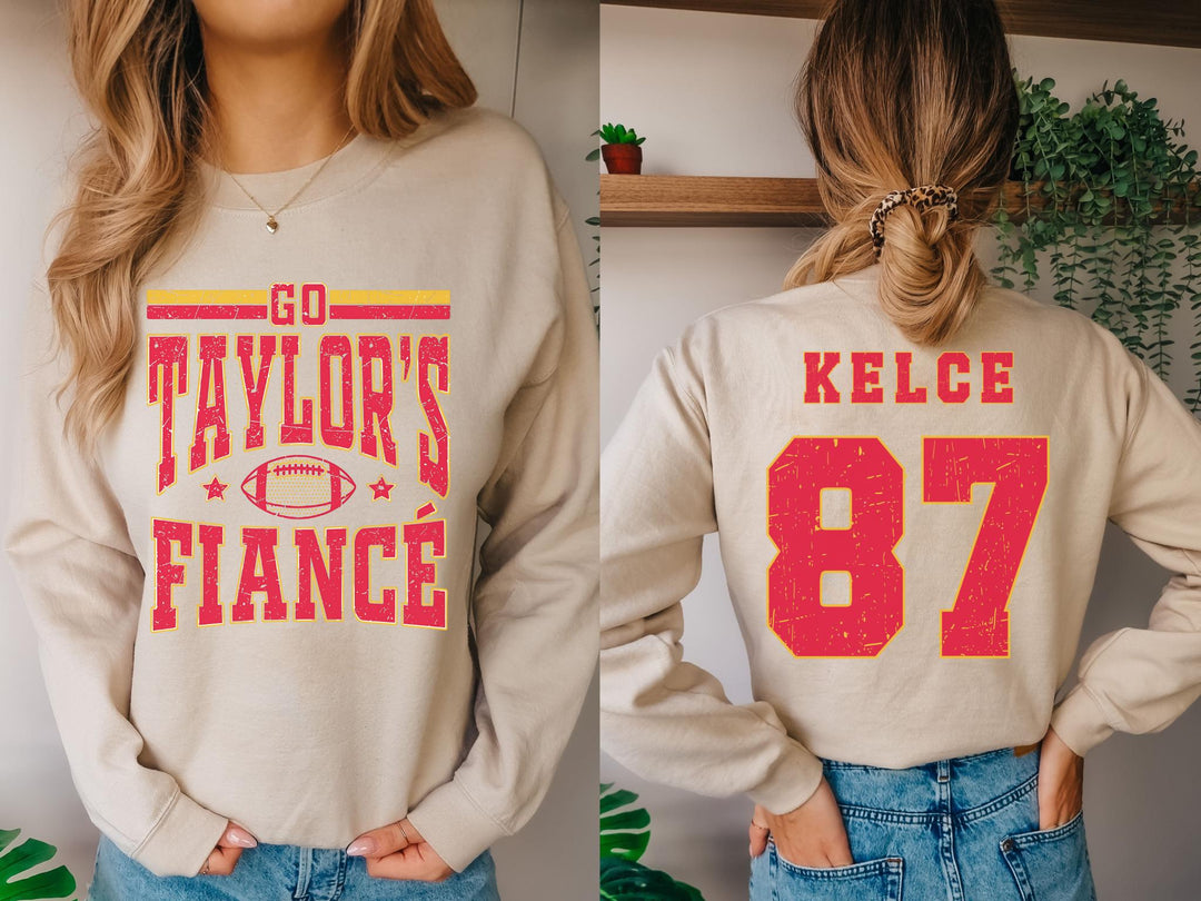 Go Taylor’s Fiance Printed Long Sleeve Casual Top