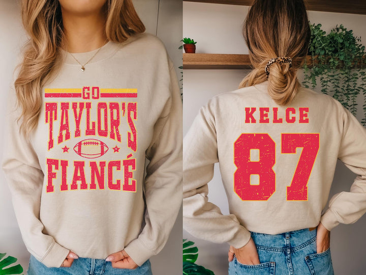 Go Taylor’s Fiance Printed Long Sleeve Casual Top