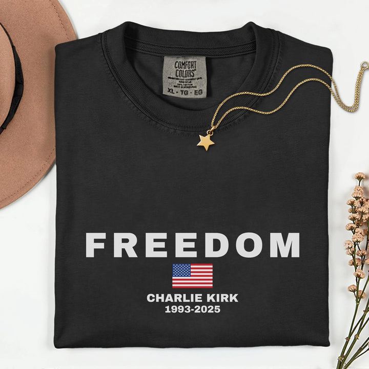Justice for Charlie Kirk Crew Neck T-shirt
