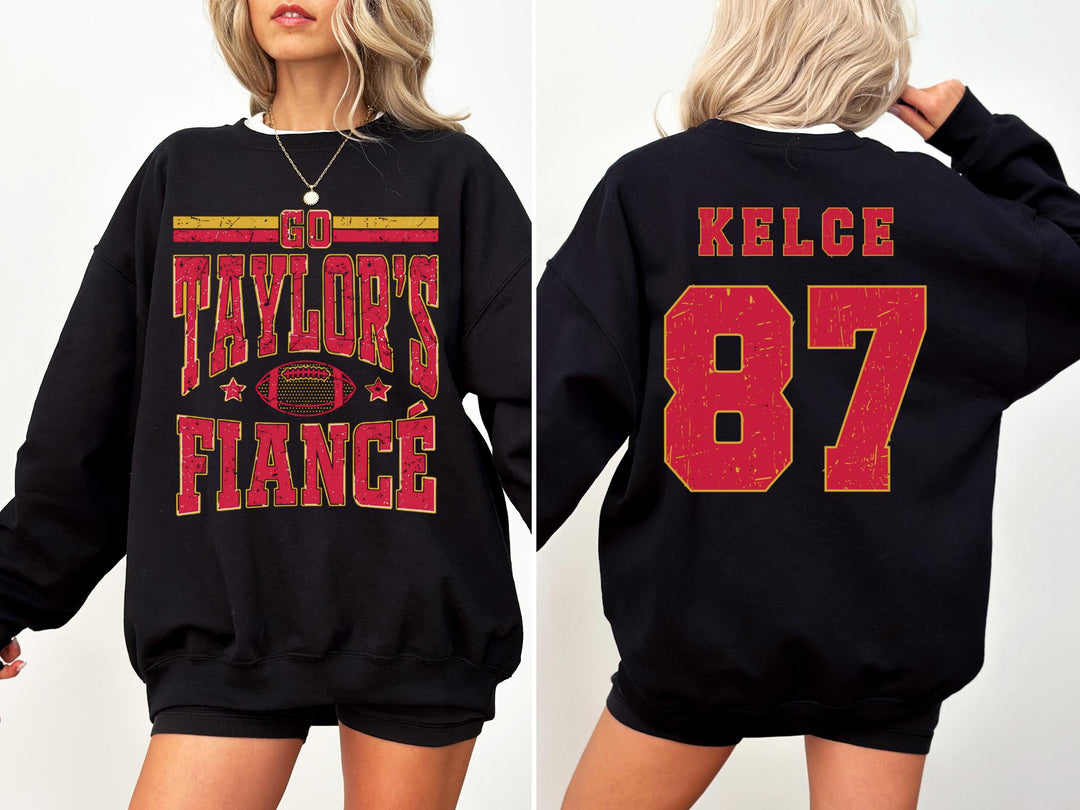 Go Taylor’s Fiance Printed Long Sleeve Casual Top