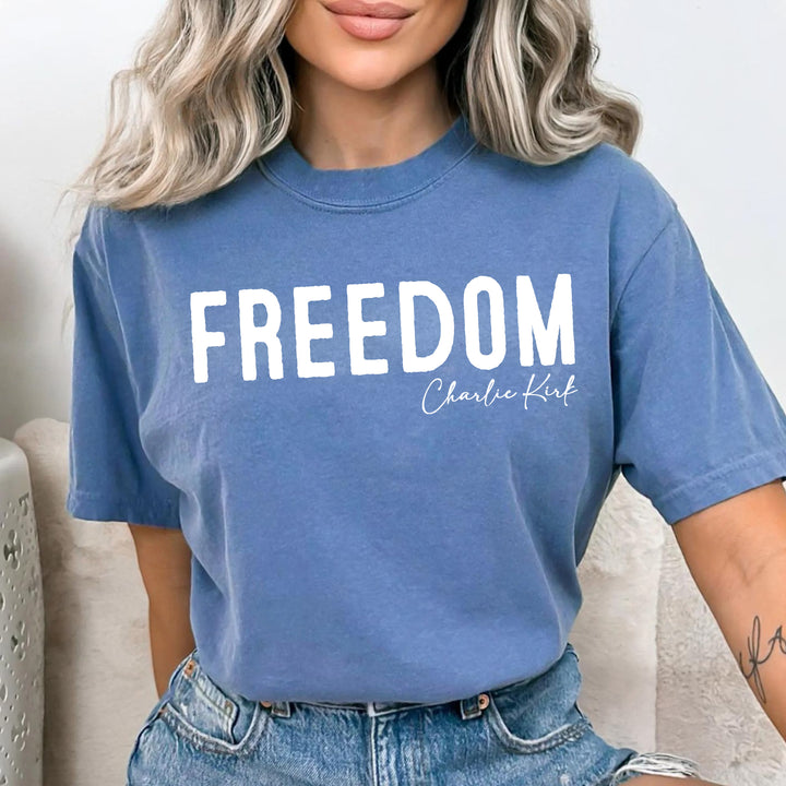 Freedom Charlie Kirk Crew Neck T-shirt
