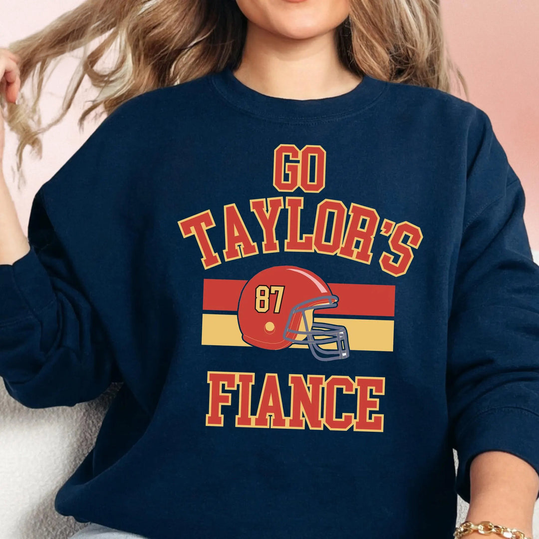 Go Taylor’s Fiance Printed Long Sleeve Casual Top