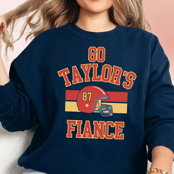 Go Taylor’s Fiance Printed Long Sleeve Casual Top
