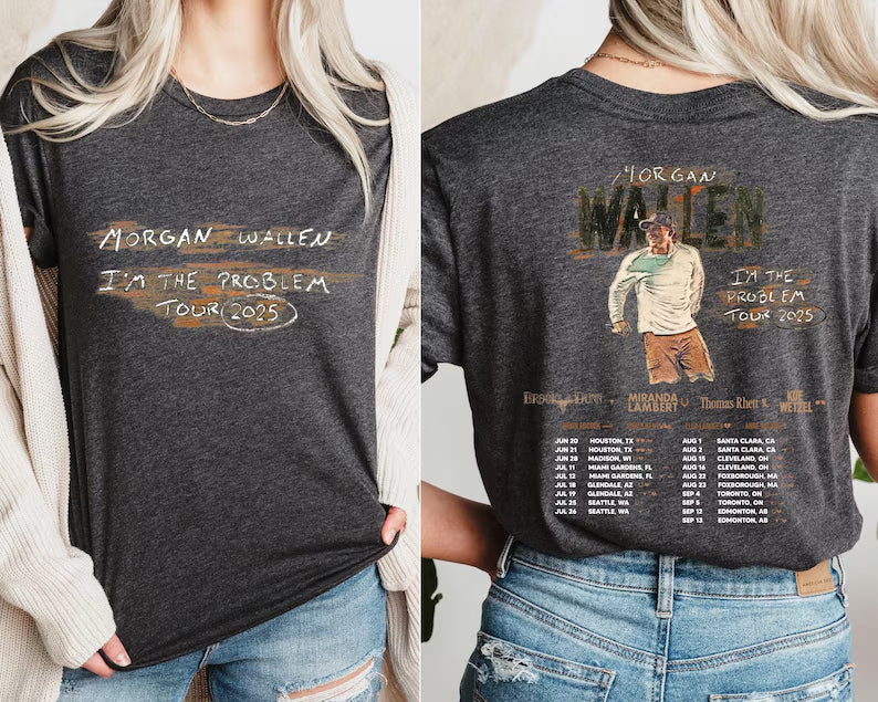 I'm The Problem Tour 2025 Concert Morgan Wallen T-Shirt