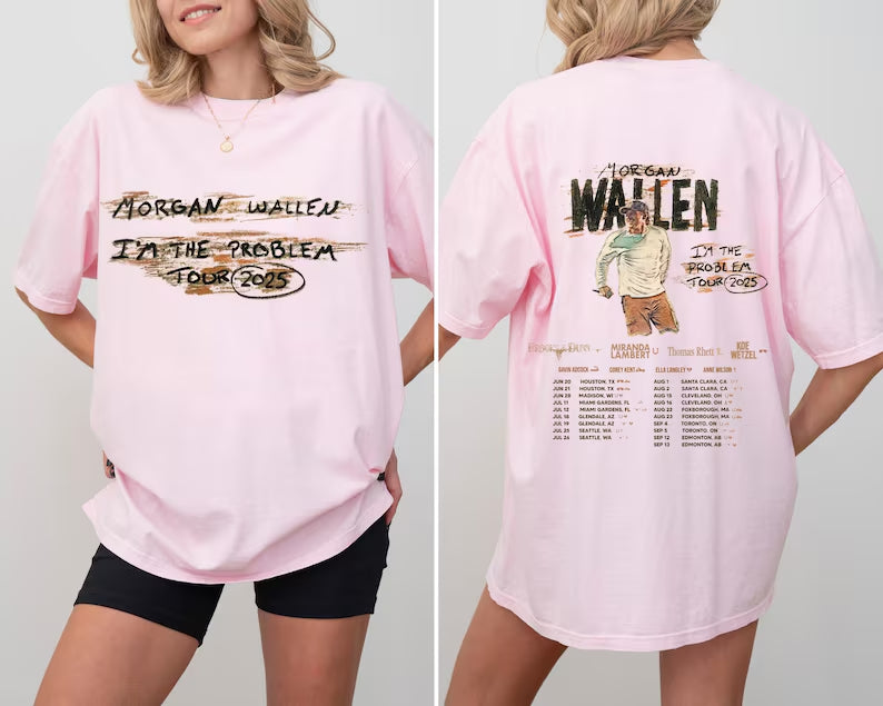 I'm The Problem Tour 2025 Concert Morgan Wallen T-Shirt