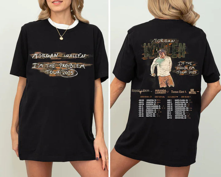 I'm The Problem Tour 2025 Concert Morgan Wallen T-Shirt