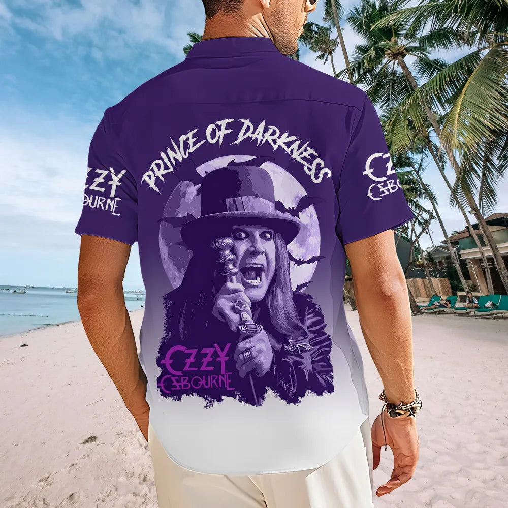 Ozzy Osbourne Short Sleeve Button Down Shirt