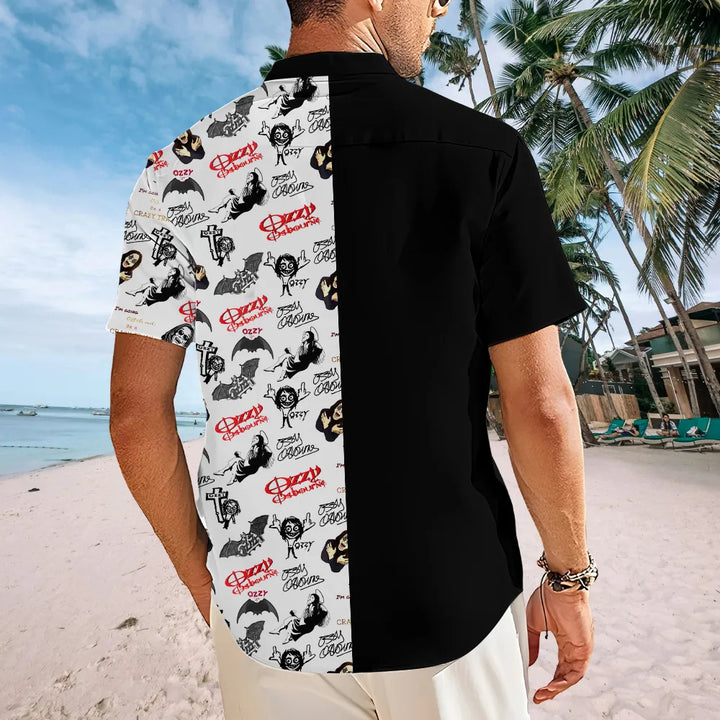 Ozzy Osbourne Short Sleeve Button Down Shirt