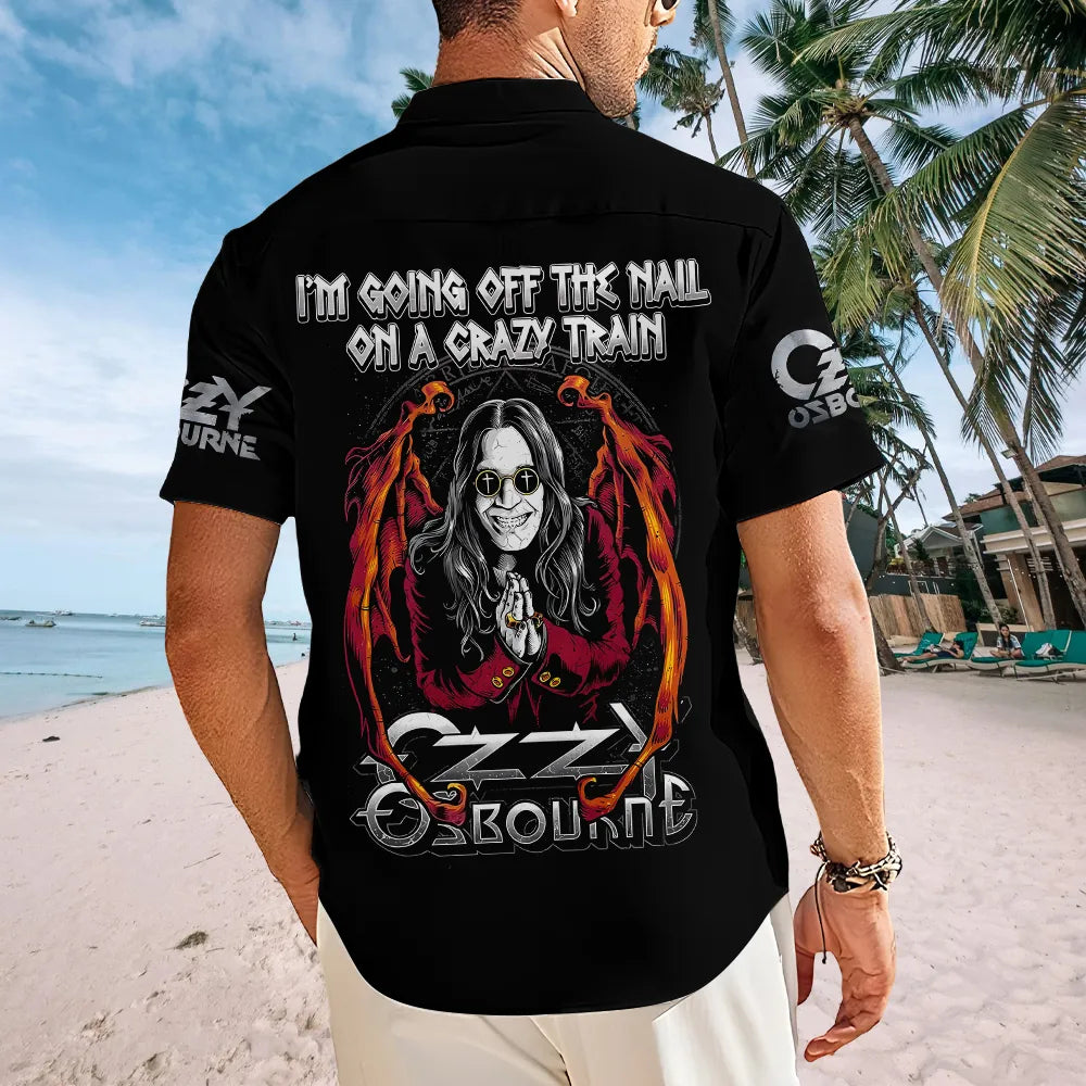Ozzy Osbourne Short Sleeve Button Down Shirt