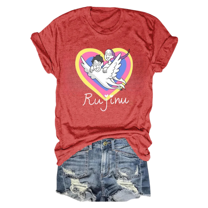Rujinu Kpop Demon Hunters Crew Neck T-shirt