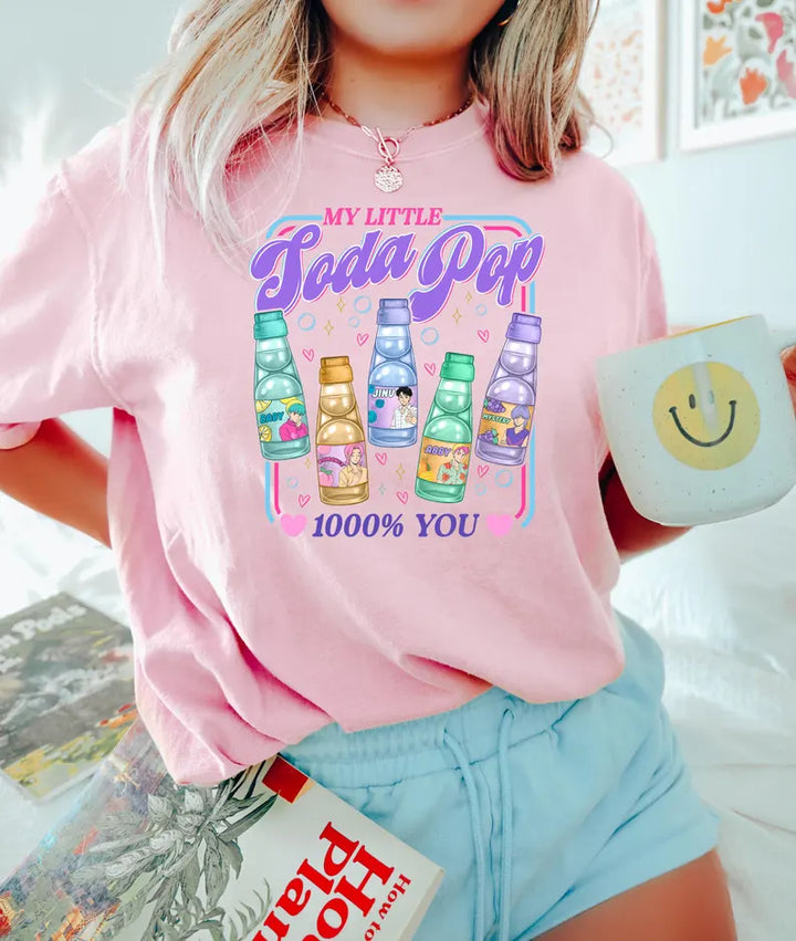 Saja Boys Soda Pop Kpop Demon Hunters Crew Neck T-shirt