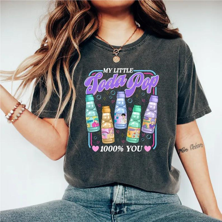 Saja Boys Soda Pop Kpop Demon Hunters Crew Neck T-shirt