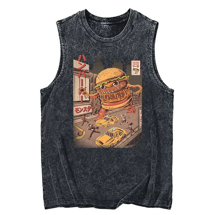 The Great Burger Kaiju Japanese Washed Tank
