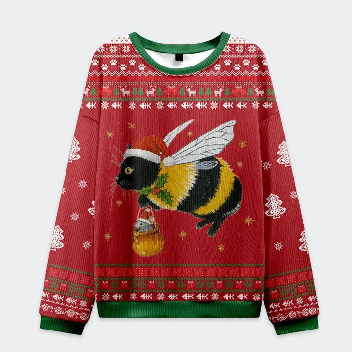 Catbee Funny Christmas Ugly Sweatshirt