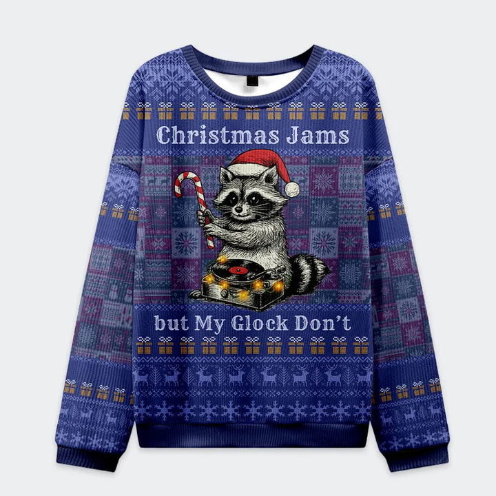 Christmas Jams But Glock Don’t Christmas Ugly Sweatshirt