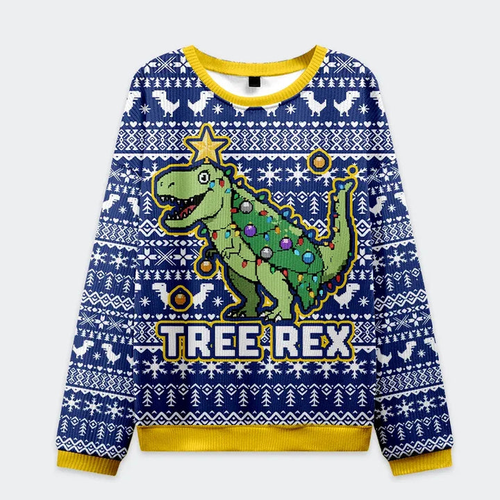 Cute Tree Rex Christmas Ugly Sweatshirt
