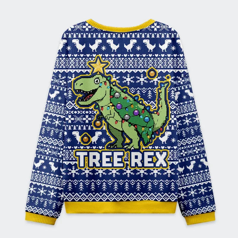 Cute Tree Rex Christmas Ugly Sweatshirt