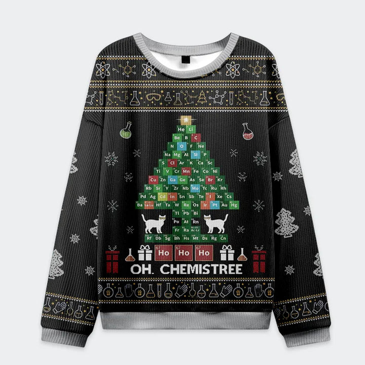 Funny Chemical Element Christmas Tree Christmas Ugly Sweatshirt
