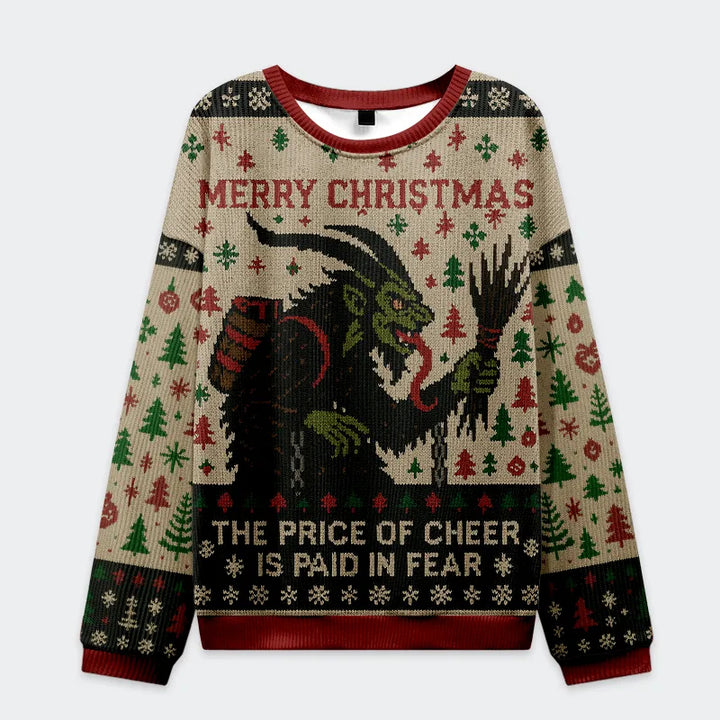 Krampus：The Price Of Cheer Is Paid In Fear Christmas Ugly Sweatshirt