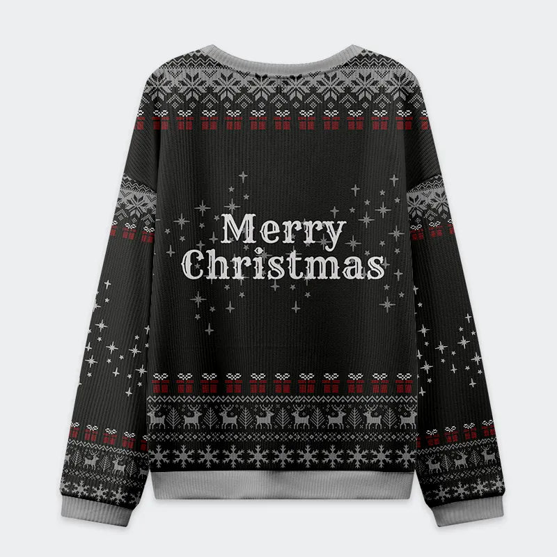Look at Me Being Festive Skeleton Christmas Ugly Sweatshirt
