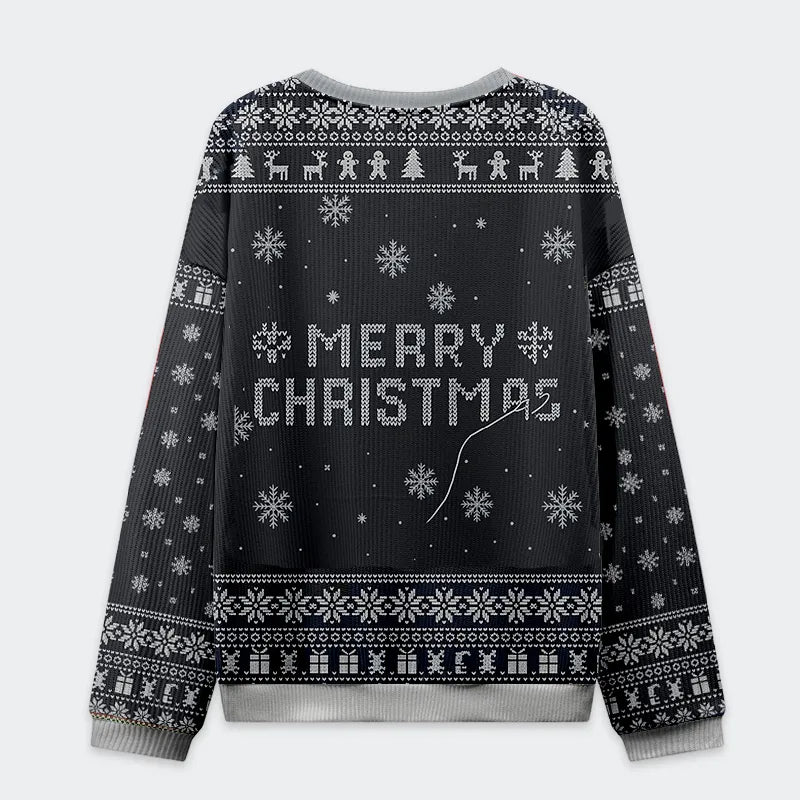 The Cat's Christmas String Pull Christmas Ugly Sweatshirt