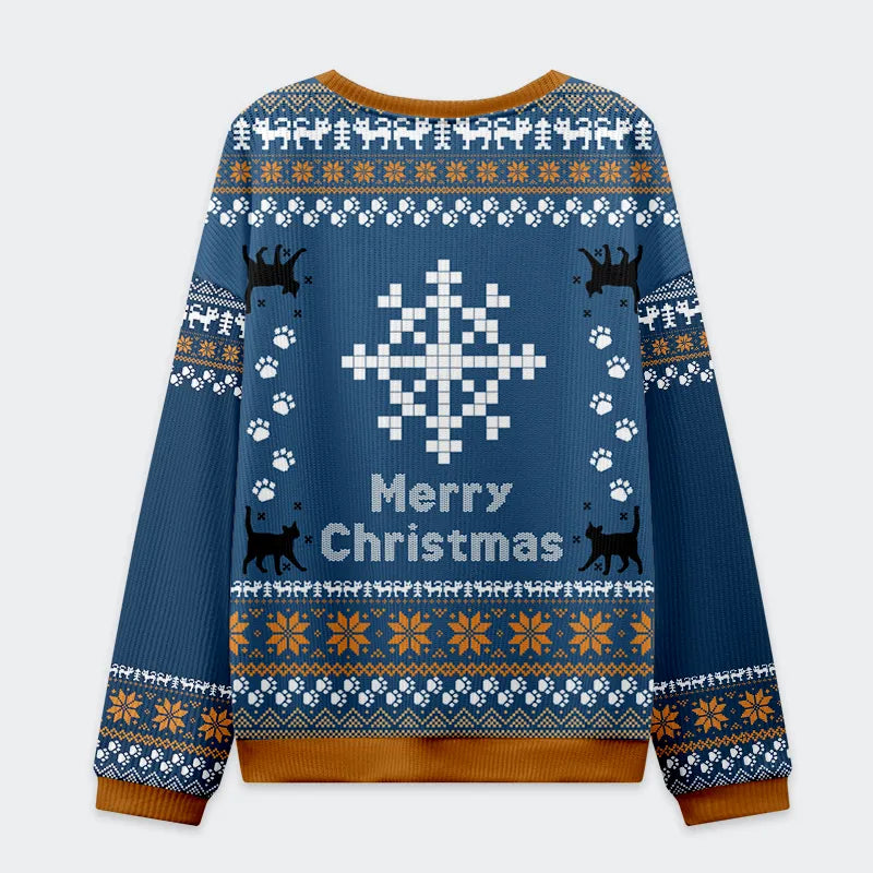 What? It’s Christmas Cat Ugly Sweatshirt