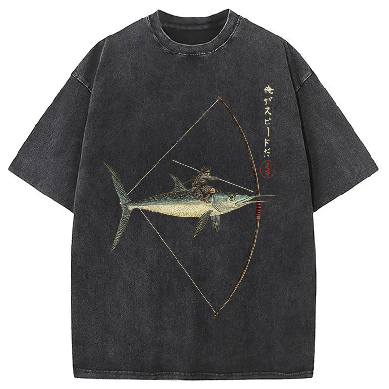 I Am Speed Washed Crew Neck T-Shirt