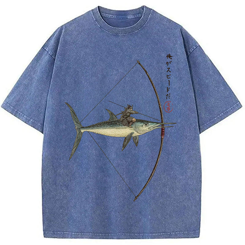 I Am Speed Washed Crew Neck T-Shirt