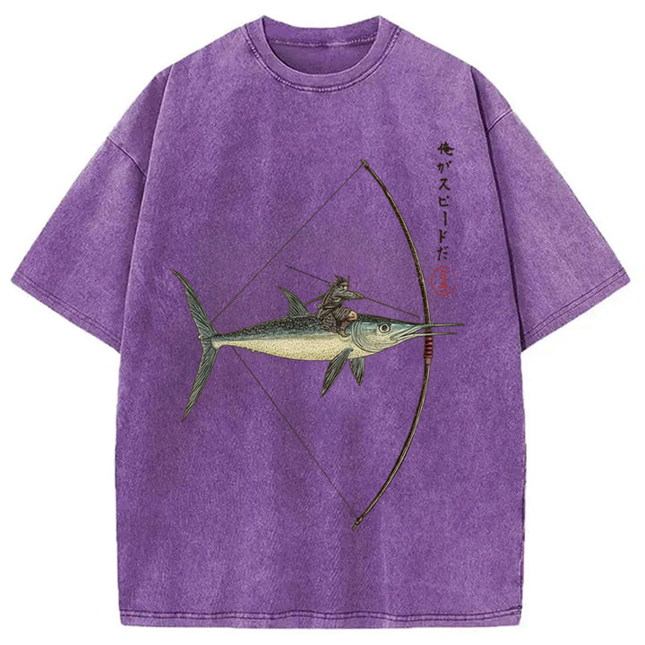 I Am Speed Washed Crew Neck T-Shirt