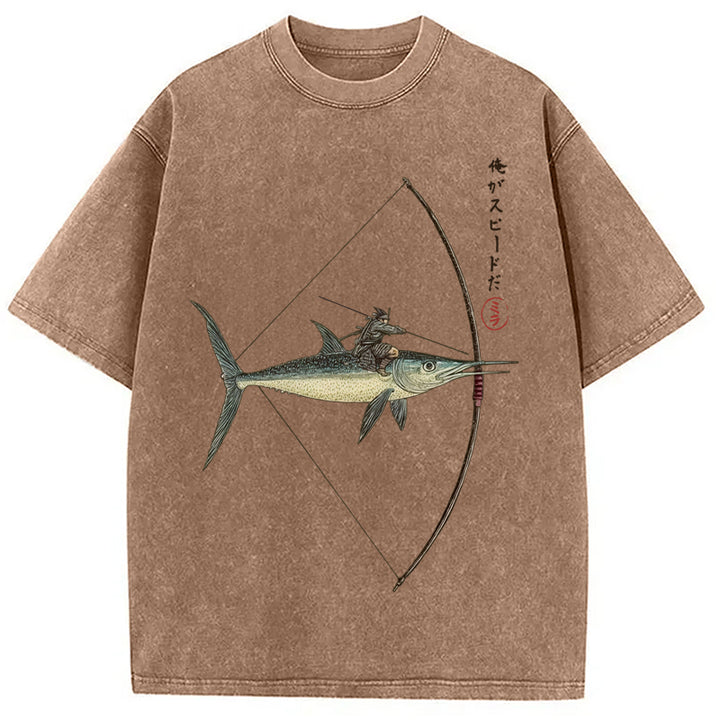 I Am Speed Washed Crew Neck T-Shirt