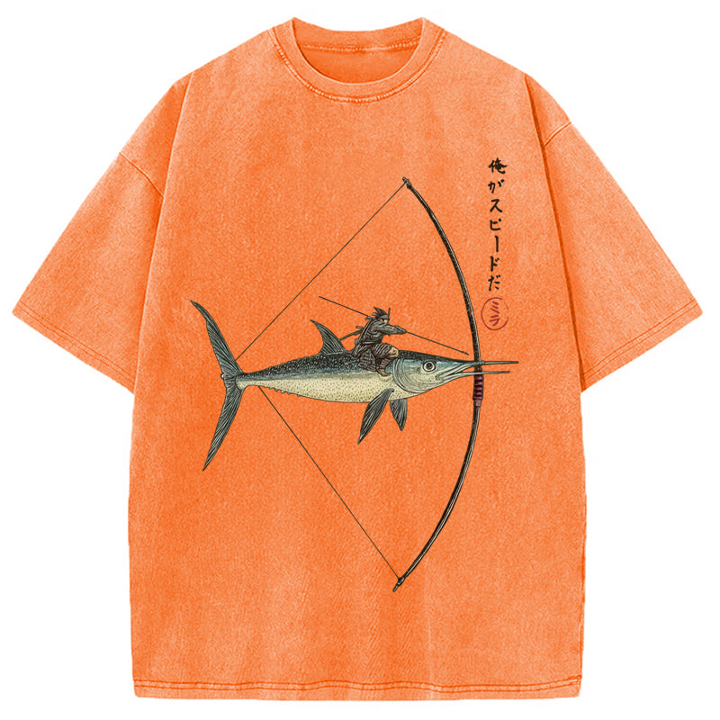 I Am Speed Washed Crew Neck T-Shirt