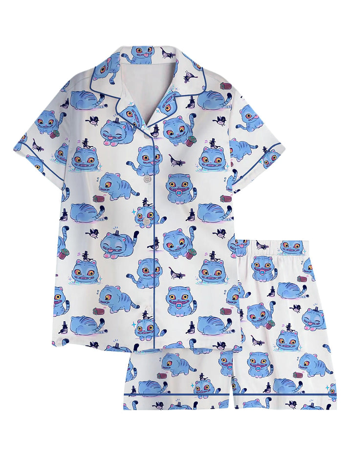 Women's Kpop Demon Hunters Tiger Pajama Set
