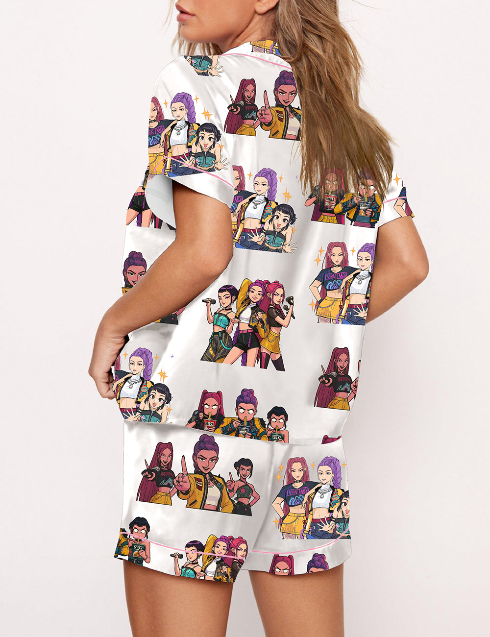 Women's Kpop Demon Hunters Tiger Pajama Set
