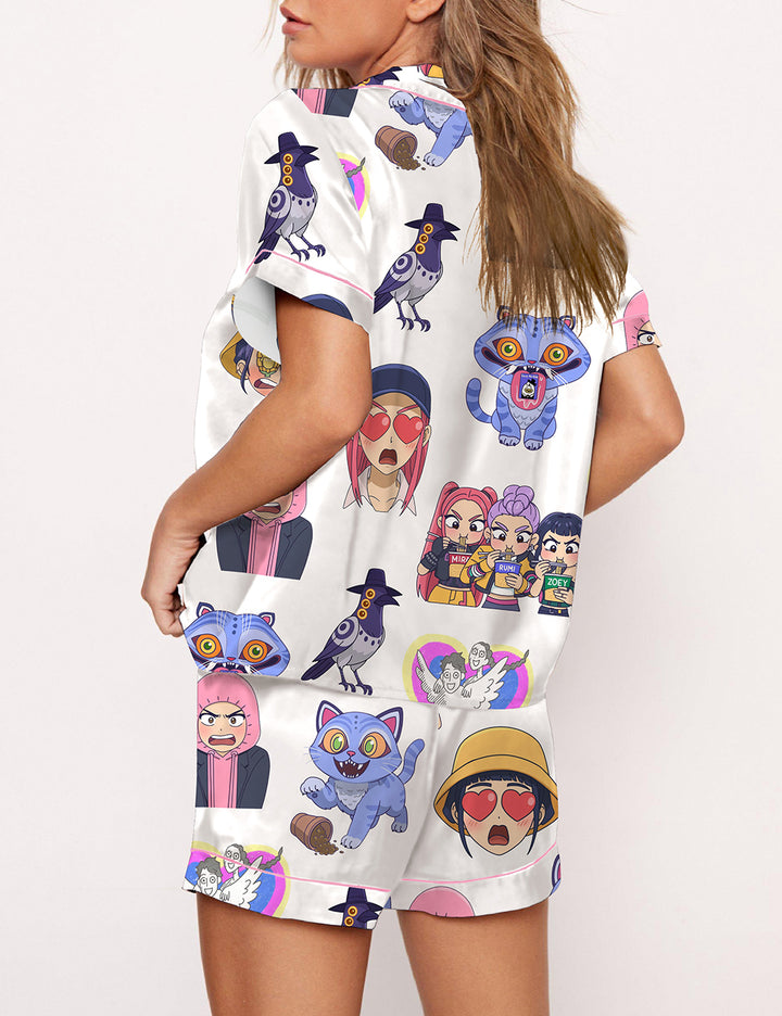 Women's Kpop Demon Hunters Tiger Pajama Set