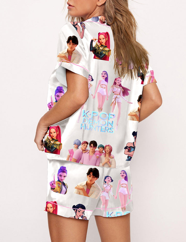 Women's Kpop Demon Hunters Tiger Pajama Set