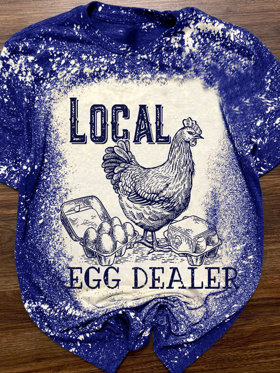 Local Eggs Chicken Crew Neck T-Shirt