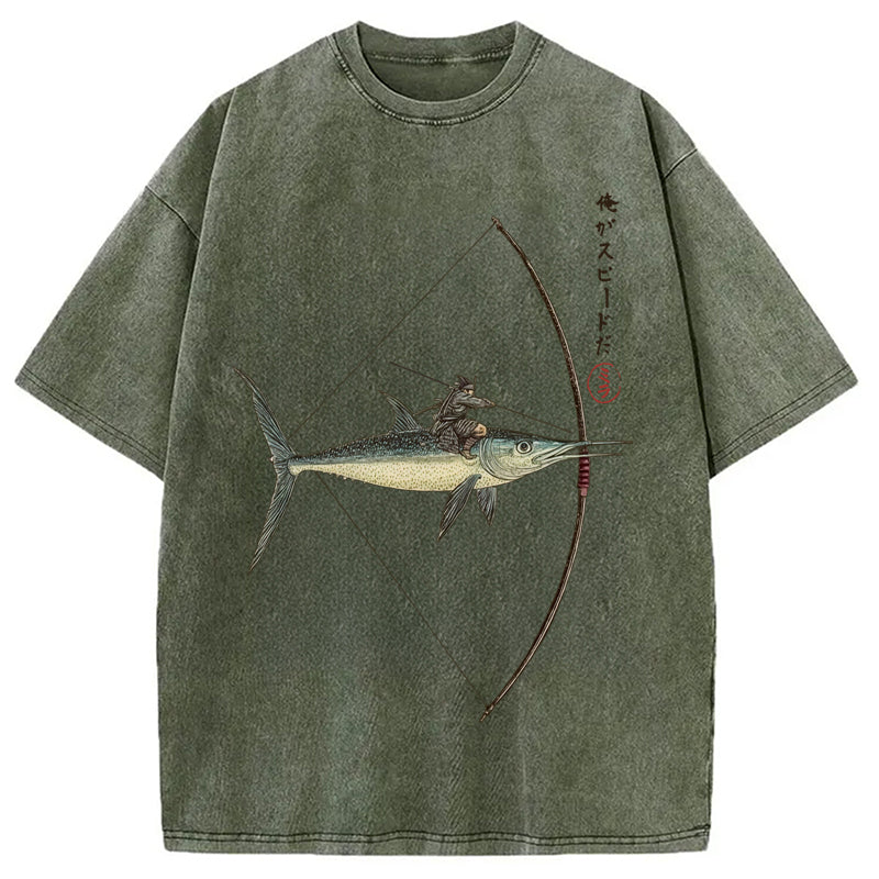 I Am Speed Washed Crew Neck T-Shirt