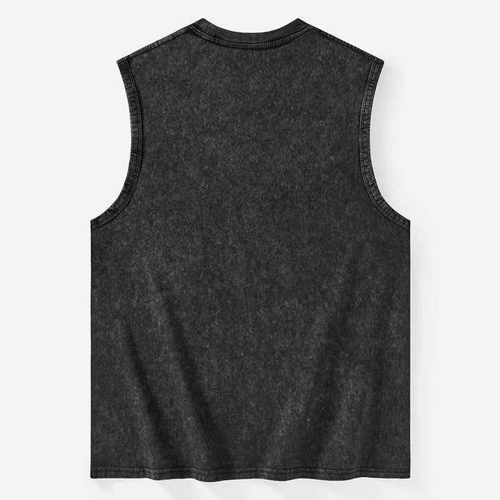 God Is Testing Me Washed Tank