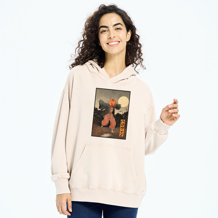 Japanese Pumpkin Monster Washed Hoodie