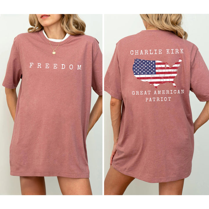 Freedom Charlie Kirk Crew Neck T-shirt
