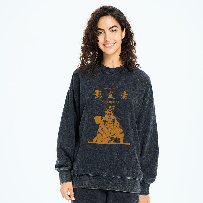 Japanese Shadow Samurai Washed Sweatshirt