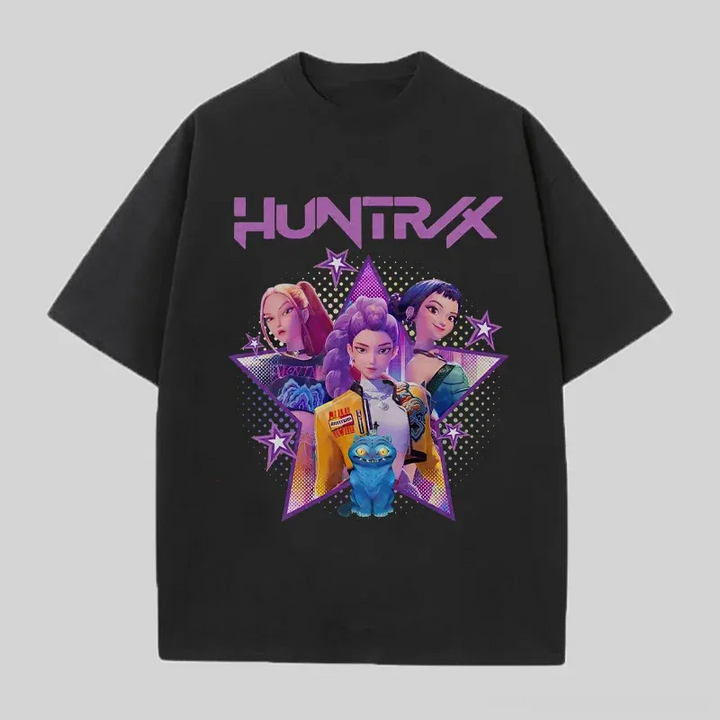 Demon Hunters Huntrix Print Crew Neck T-shirt