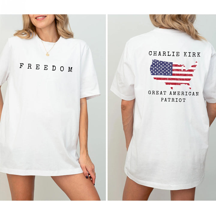 Freedom Charlie Kirk Crew Neck T-shirt