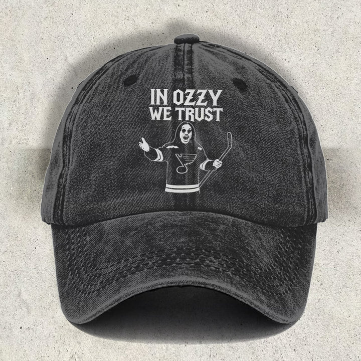 In Ozzy We Trust Print Baseball Cap