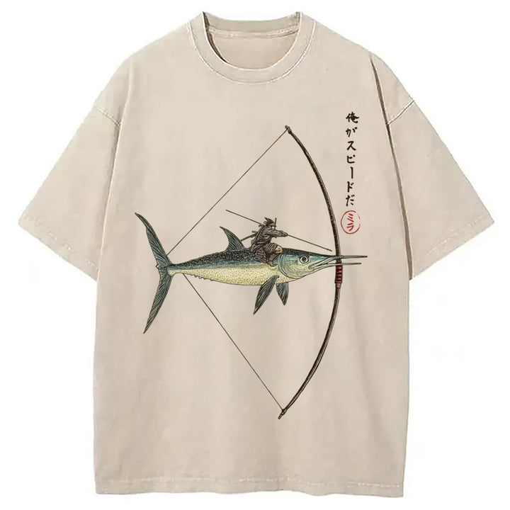 I Am Speed Washed Crew Neck T-Shirt